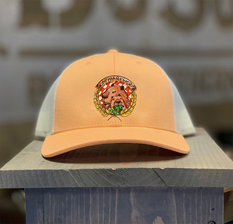 Peach Hat with Logo