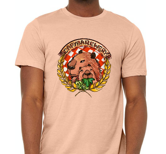 Peach Shirt with logo